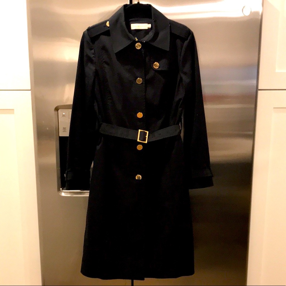 Tori Burch Casey Black Trench Coat